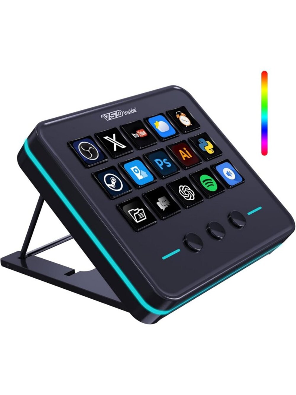 Customizable Macro Pad Keypad | Programmable Streaming Deck for OBS, Twitch